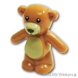 レゴ パーツ ばら売り #98382pb001 テディベア タンパターン：ミディアムヌガー | LE...