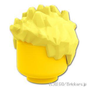 レゴ パーツ ばら売り #98385 ミニフィグ ヘア - スパイク：ブライトライトイエロー | L...