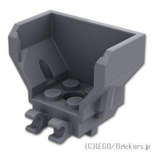 レゴ パーツ ばら売り #98876 コックピット 4 x 2 x 3 - クリップ：ダークグレー ...