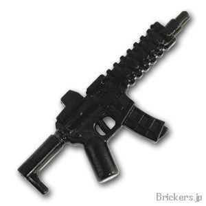 レゴ カスタムパーツ アサルトライフル HK417：ブラック | LEGO 互換 ミニフィギュア 人形｜brickers