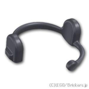 レゴ カスタムパーツ ヘッドセット JS3：ダークグレー | lego 互換 ミニフィギュア 人形