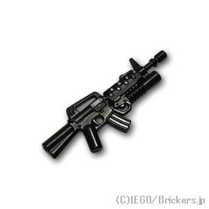 レゴ カスタムパーツ アサルトライフル M16SB：ブラック | lego 互換 ミニフィギュア 人...