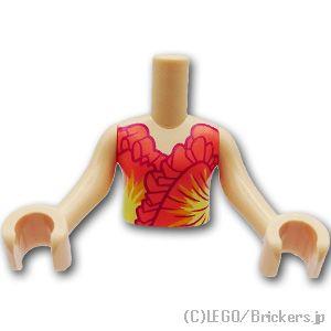 レゴ パーツ ばら売り #FTGpb492c01 ミニドールガールトルソー - フリル付きドレス：ラ...