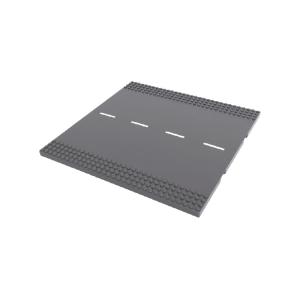 レゴ gobrick プレート - 道路：ダークグレー | LEGO 互換