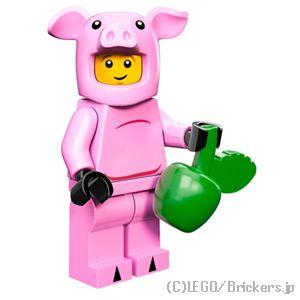 レゴ ミニフィギュア シリーズ 12 ブタのきぐるみを着た男  | lego  71007 ミニフィ...