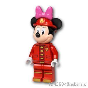 レゴ ディズニー ミニフィグ ミニー・マウス - 消防士 | lego 人形