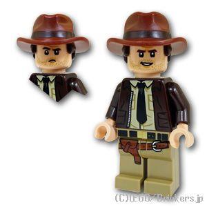 インディジョーンズ　レゴ　パーツ完備　ミニフィグと武器無しです！ LEGO レゴ ミニフィグ インディージョーンズシリーズ インディ