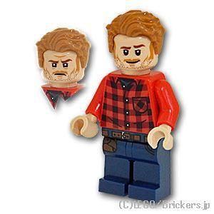 レゴ ジュラシック・ワールド ミニフィグ オーウェン・グレイディ - 赤いチェックシャツ |LEGO...