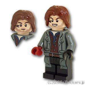 レゴ ジュラシック・ワールド ミニフィグ レイン・デラコート - ダークレッドシャツ |LEGOの人...