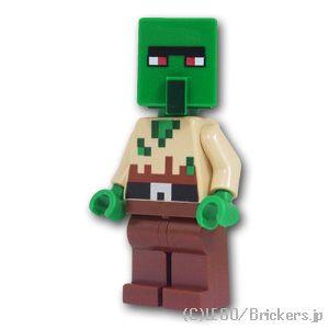 レゴ マインクラフト ミニフィグ 村人 ゾンビ - マインクラフト |LEGOの人形
