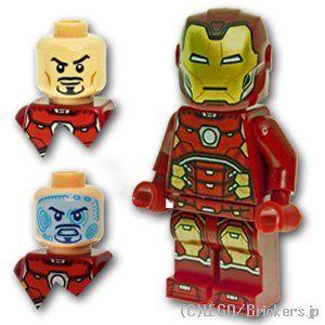レゴ スーパー・ヒーローズ ミニフィグ アイアンマン - マーク45 |LEGOの人形