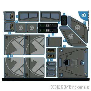 レゴ シール ばら売り #76248stk02 ステッカー - スーパーヒーローズ アヴェンジャーズ...
