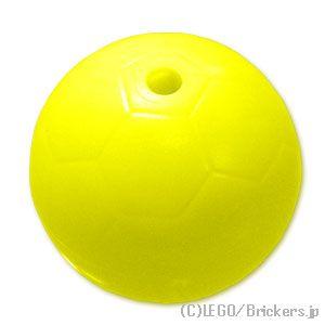 レゴ パーツ ばら売り #x45 サッカーボール 14mm 無地：ネオンイエロー | LEGOの部品
