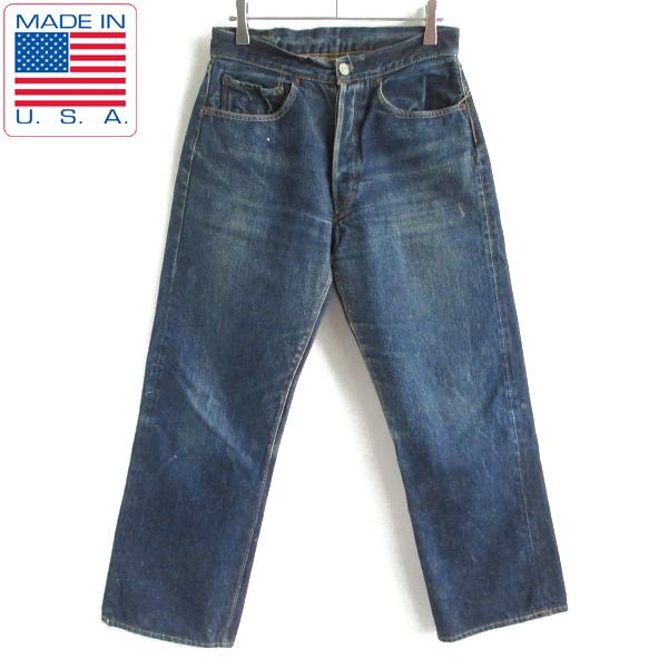 50s 60s LEVI&apos;S リーバイス 501XX デニム ジーンズ 濃いめ 縦落ち 実寸W28 ...