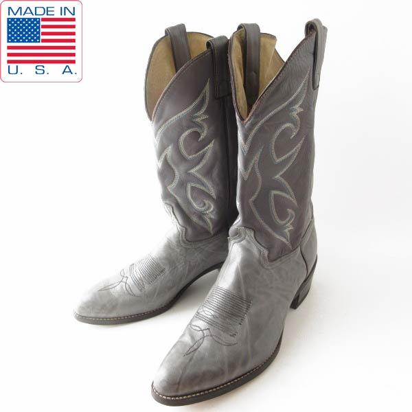 USA製 ABILENE アビリーン ウエスタンブーツ グレー系 13D 31cm アメリカ製 カウ...