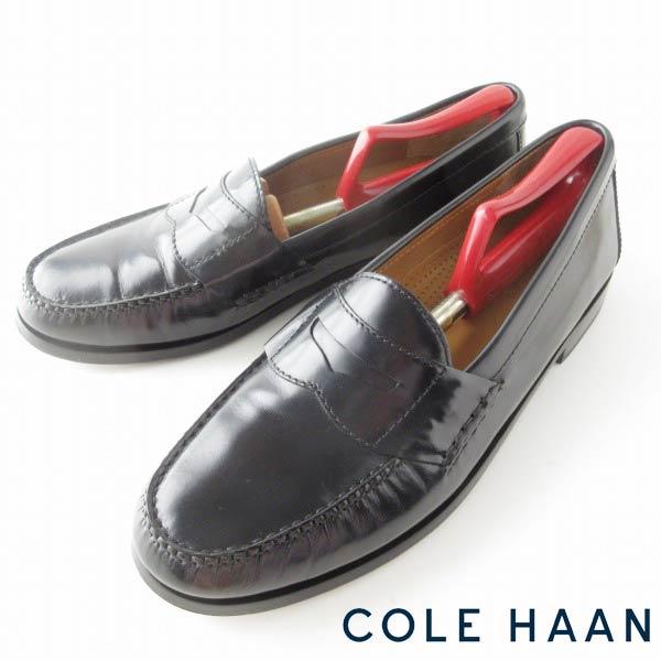 美品 COLE HAAN コールハーン ピンチ ペニーローファー 黒 11D 29cm 大きいサイズ...
