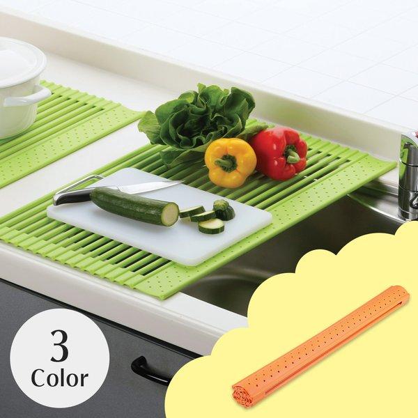 水切り シリコーン 220℃ 耐熱性 シンクロール 収納 カゴ 水切りラック シンク上 キッチン す...