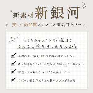 排気口カバー フラット 60cm 用 IH ガ...の詳細画像2