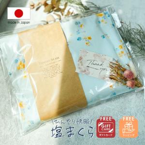 塩まくら 塩枕 日本製 20×30cm ブルー 快眠 安眠 送料無料 : いきいき