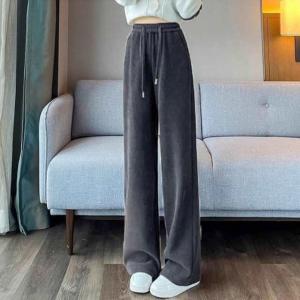 カジュアル ワイドパンツ 裏ボア レディース ...の詳細画像1