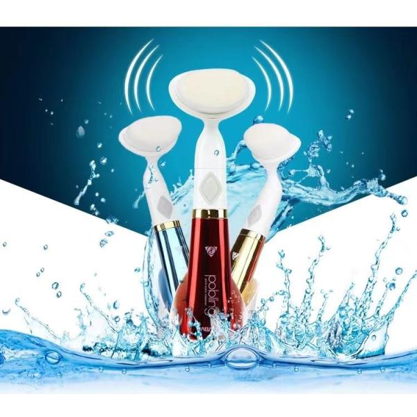 送料無料 洗顔ブラシ スキンケア フェイスブラシ 洗顔器 電動洗顔ブラシ クレンジングブラシ ビュー...