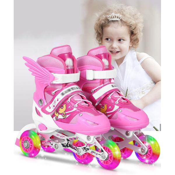 送料無料 インラインスケート インラインシューズ ローラースケート 大人 子供用 ジュニア ローラー...