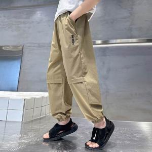 通学 ロングパンツ 冷感パンツ キッズ 子ども...の詳細画像1