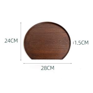 和風 半月盆 木目調 盆 36cm おしゃれ ...の詳細画像2