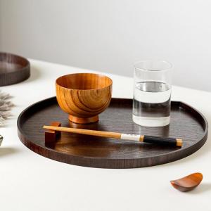 和風 半月盆 木目調 盆 36cm おしゃれ ...の詳細画像3