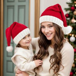 クリスマス帽子 サンタハット 4枚セット ニッ...の詳細画像4