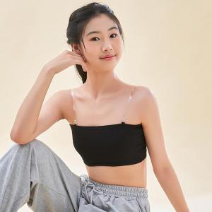 チューブトップ カップ付き ストラップレス ダ...の詳細画像1