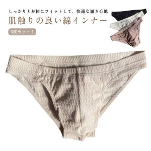 ブリーフ メンズビキニ コットン 立体縫製 ビ...の詳細画像5