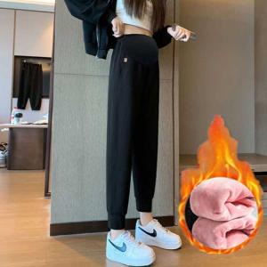 マタニティ 秋冬 パンツ 裏起毛 脚長効果 レ...の詳細画像3