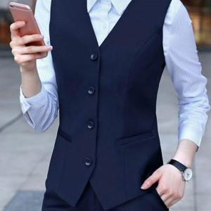 レディース ベスト ベスト 夏 オフィス 洗え...の詳細画像3
