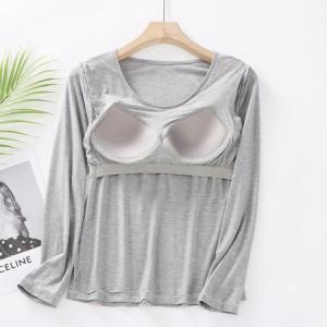 パット付 パット付長袖Tシャツ 長袖Tシャツ ...の詳細画像2