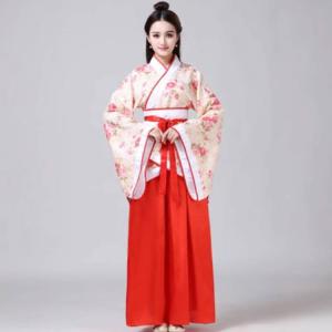 レディース 中国古風 漢服 チャイナ服 花柄 ...の詳細画像3