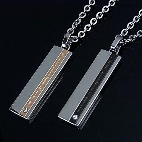 ライオンハート ペアアクセサリー ペアネックレス プレートタグ ステンレスネックレス(送料無料)04...