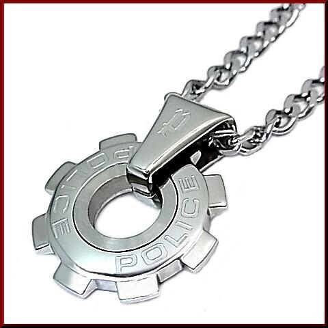POLICE / accessory ポリスアクセ REACTOR 歯車モチーフトップ ステンレス ...