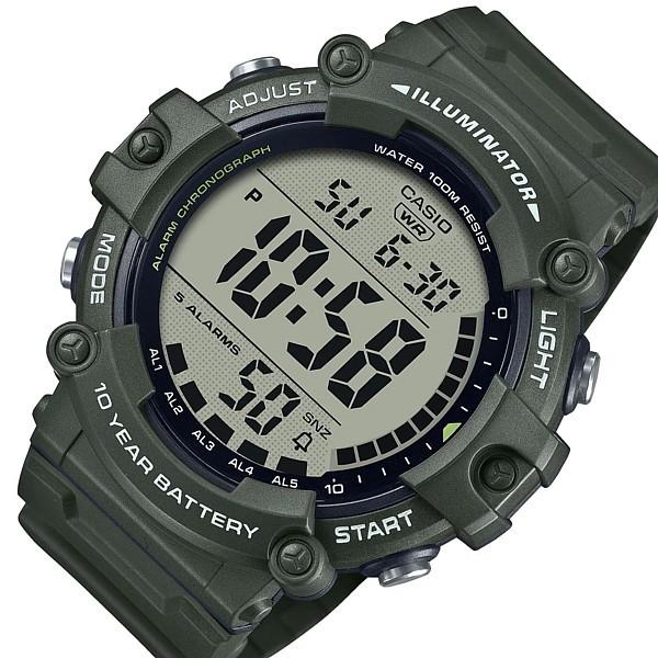 CASIO Standard カシオ スタンダード メンズ腕時計 ラバーベルト グリーン 海外モデル...