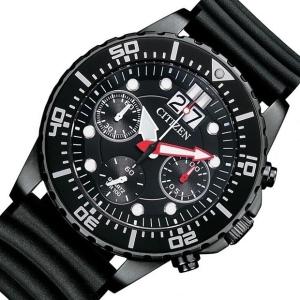 CITIZEN Chronograph シチズン クロノグラフ メンズ腕時計 ブラックケース ブラック文字盤 ブラックラバーベルト 海外モデル AI7005-12E