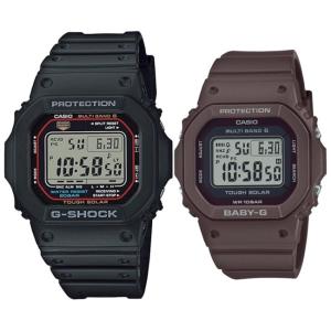 CASIO G-SHOCK Baby-G カシオ Gショック /ベビーG ペアウォッチ ソーラー電波腕時計 ブラック/ブラウン 国内正規品 GW-M5610U-1JF/BGD-5650-5JF｜bright-bright