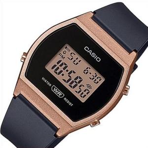 CASIO Standard カシオ スタンダード アラームクロノ ボーイズサイズ 腕時計 デジタルモデル ローズゴールド/ブラック ラバーベルト  海外モデル LW-204-1A