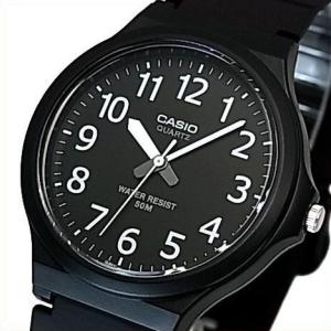 CASIO Standard カシオ スタンダード アナログクォーツ メンズ腕時計 ラバーベルト ブラック 海外モデル MW-240-1B