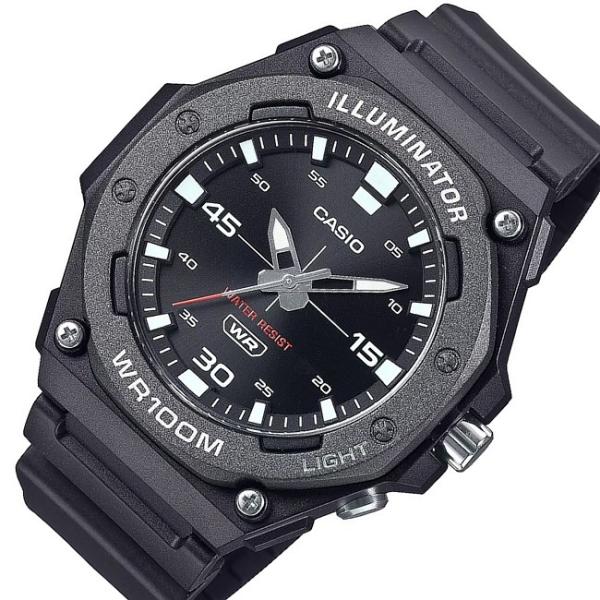 CASIO Standard カシオ スタンダード メンズ腕時計 アナログモデル ラバーベルト ブラ...