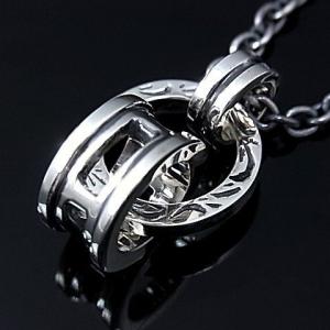 RUSS-K/Silver accessory3連リングトップネックレスRK230N 国内正規品
