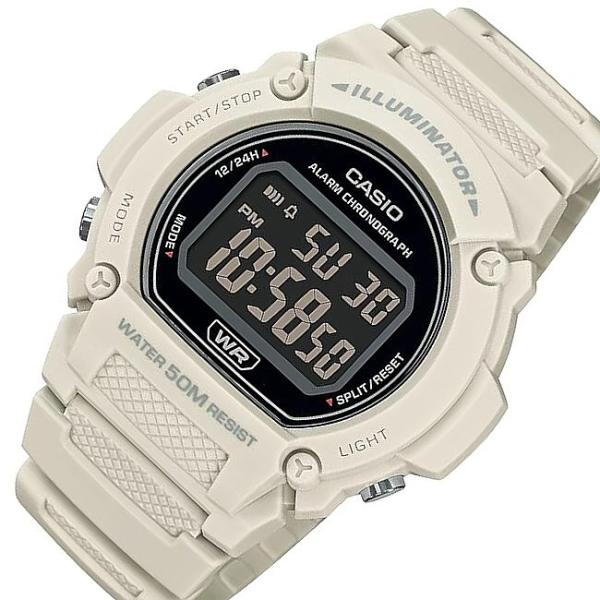 CASIO Standard カシオ スタンダード メンズ腕時計 デジタルモデル アイボリーケース ...