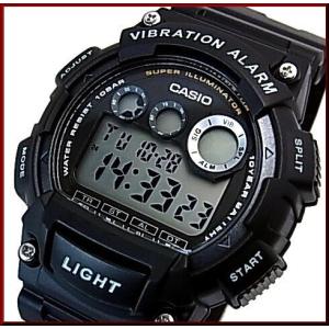 CASIO Standard カシオ スタンダード メンズ腕時計 ラバーベルト ブラック 国内正規品 W-735H-1AJF