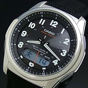 WAVE（CASIO） カシオ ウェーブセプター 電波ソーラー 腕時計 メンズ