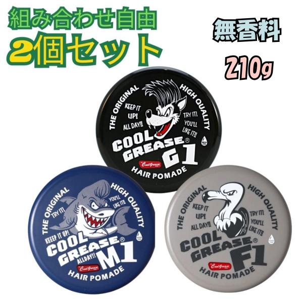 2個セット 阪本高生堂 クールグリース G1 M1 F1 210g 無香料 (T)