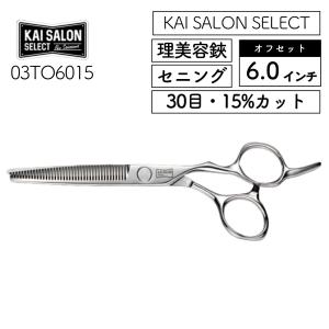 貝印 セニングシザー ストレート 6.0インチ 30目 15％カット 03TS6015